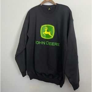 John Deere Black Sweatshirt Size M